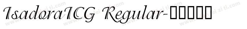 IsadoraICG Regular字体转换